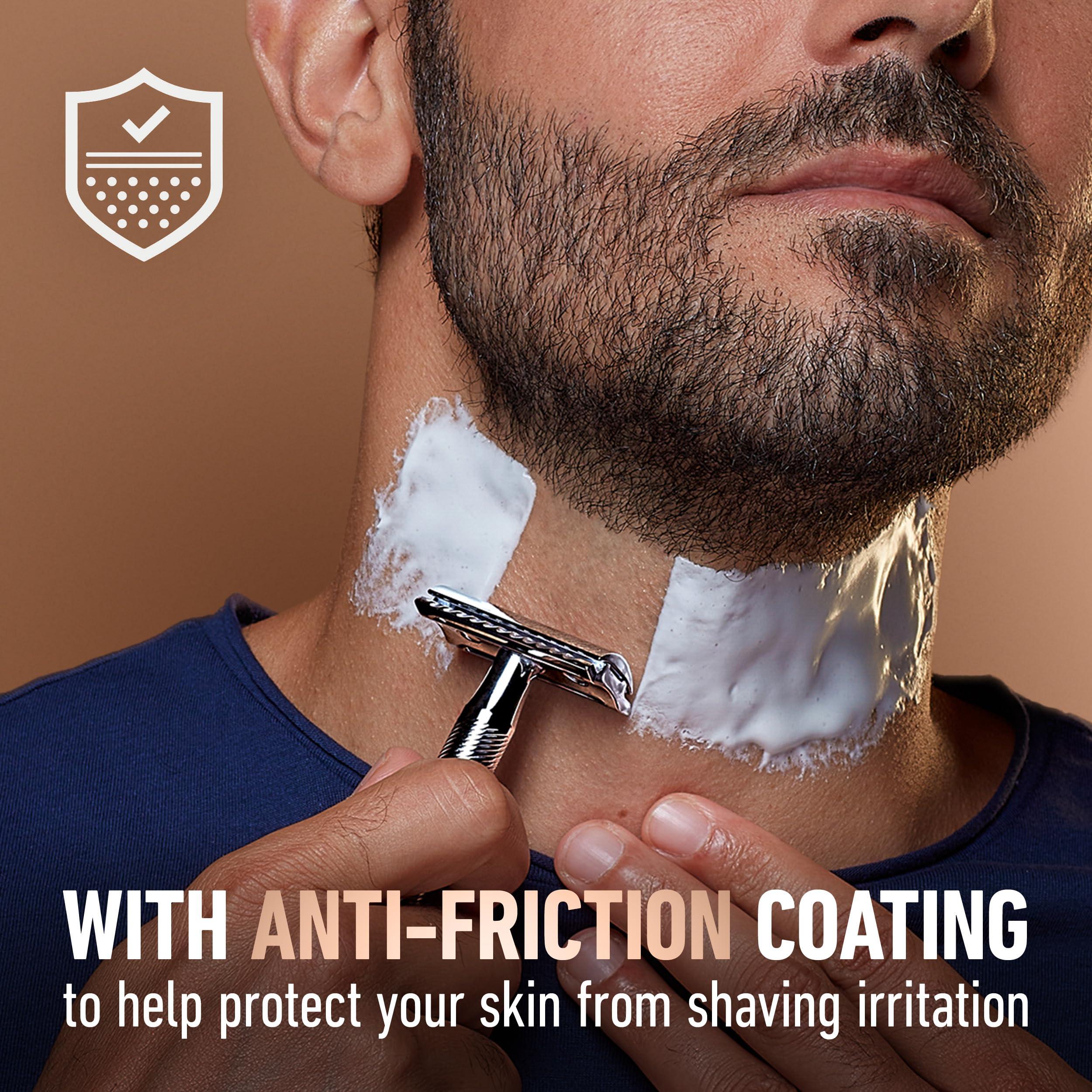 King C. Gillette King C. Gillette Double Edge Safety Razor Blades 10 count, Stainless Steel Platinum Coated Blades