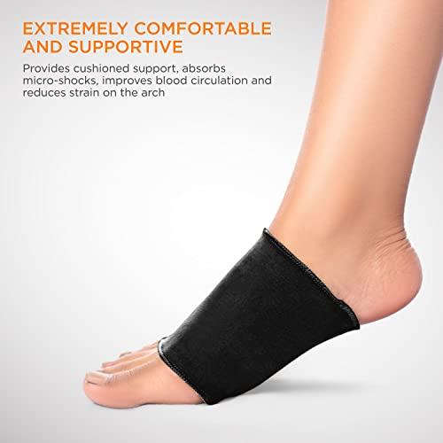 GELRIDE GELRIDE Plantar Fasciitis Gel Arch Support Cotton Sleeves Pair (Made in India) for Foot Pain, Fallen Arches, Achy Feet Problems - Reusable and Washable for Men and Women (XL Size, 2 Pairs)