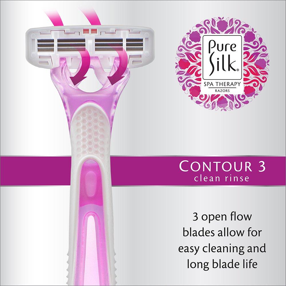 Pure Silk Pure Silk Premium Disposable Three Razor, 4 Count