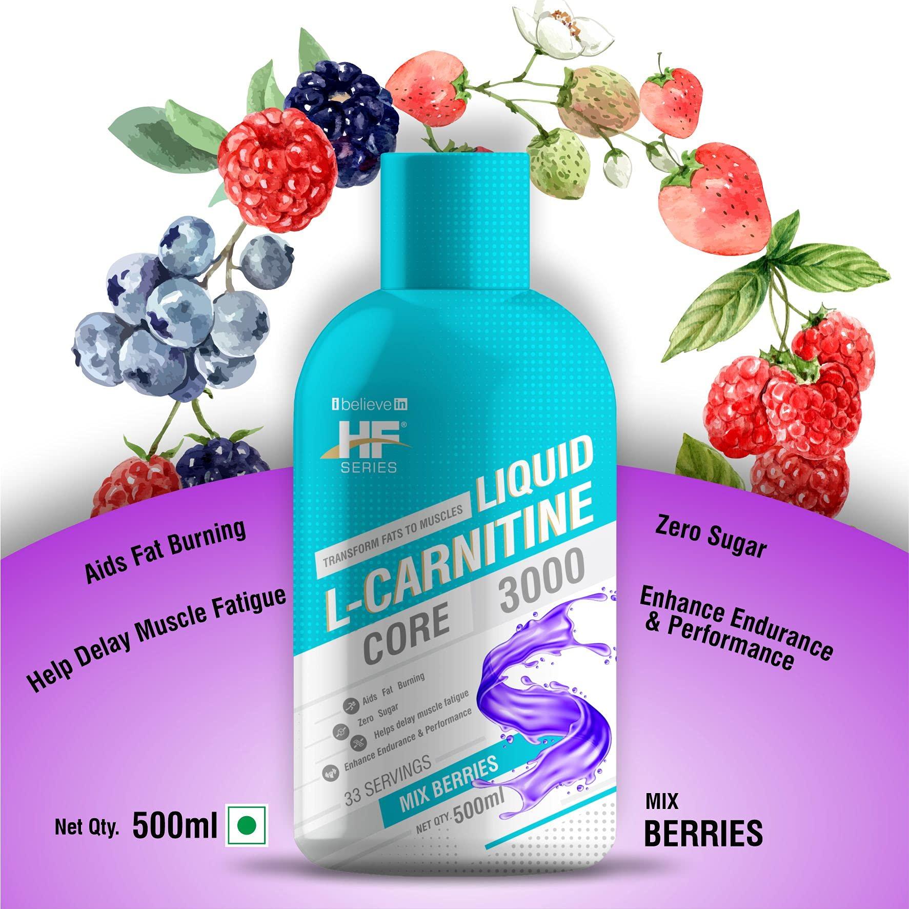 HF Series HF Series Liquid L Carnitine 3000 mg,Burns Fat For Energy(MIX BERRIES COMBO)