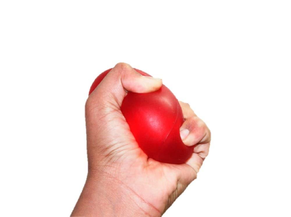 NAB NAB Gel Ball for Hand Exercise- Hand Grip Strengthener- Stress Relief Therapy- Non-Toxic BPA Free (Universal Size-Red)