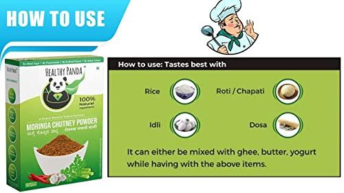 HEALTHY PANDA HEALTHY PANDA 100% Natural Pudina Chutney Power / Mint Leaves Chutney Powder (100 g x 4)