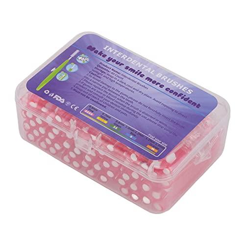 FAYY Interdental Brush, 60Pcs Braces Cleaner for Orthodontic Care for Children (Pink)