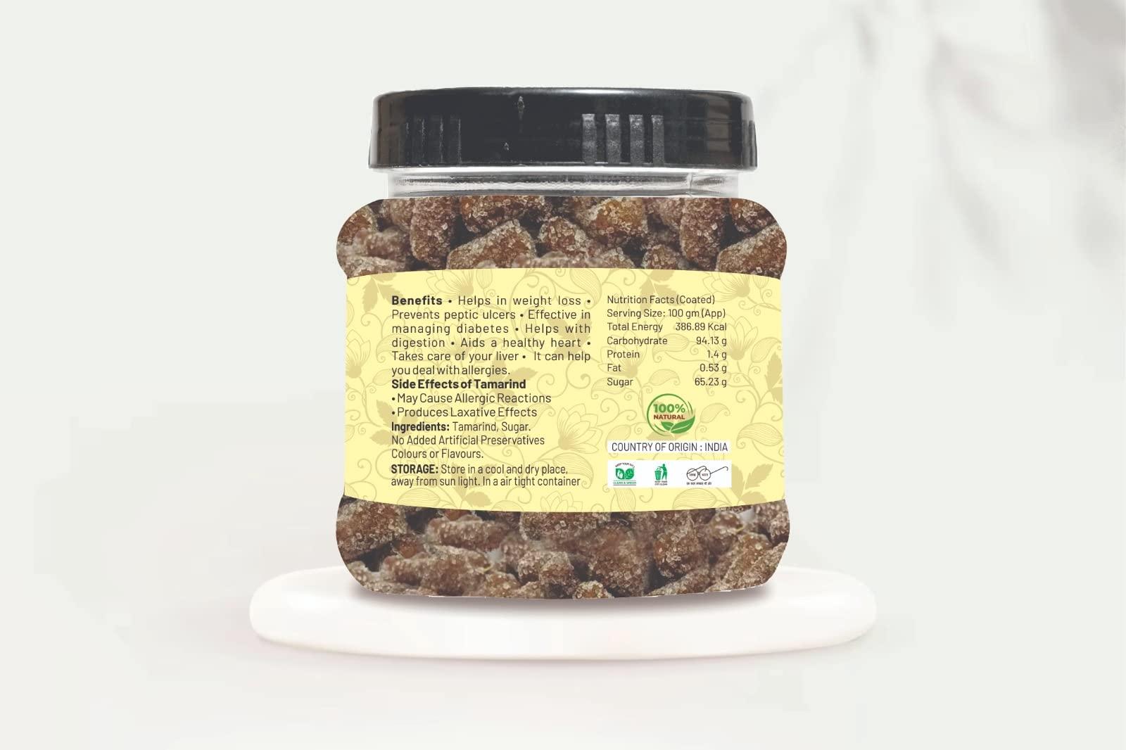 Grandpa\'s Orchard Grandpa\'s Orchard Imli Gatagat Toffee Soft And Chewy Digestive Mouth Freshener Tasty Pachak After-Meal Snack Khatta Mitha Goli 400 Gm Pack Of -1