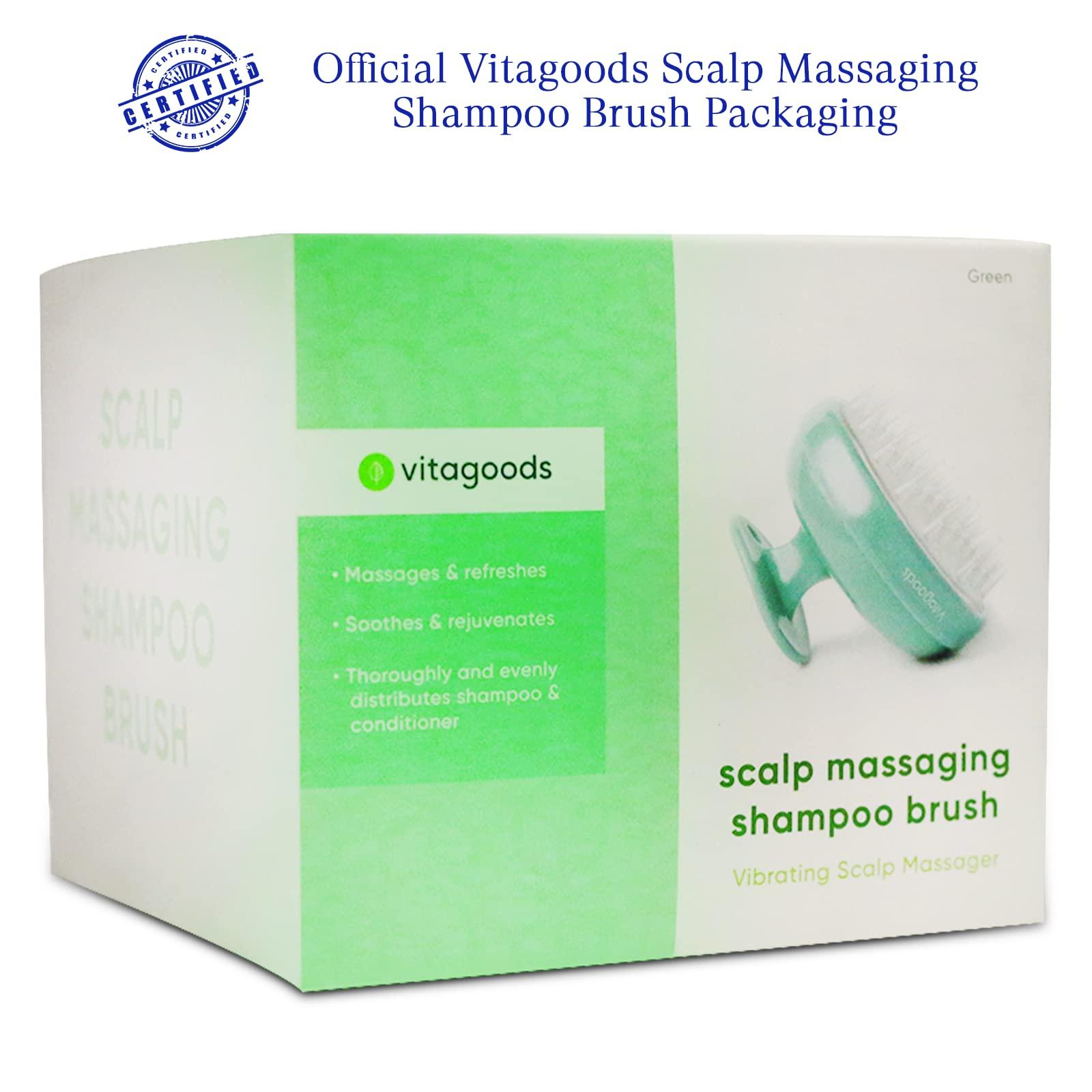 Vitagoods Vitagoods Scalp Massaging Shampoo Brush, Lucite Green