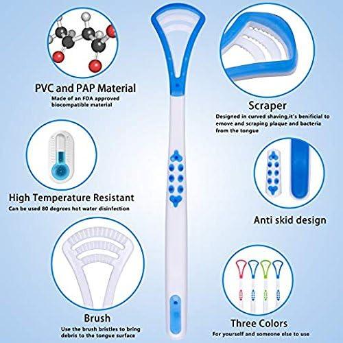 Garden Of Arts Garden Of Arts Tongue Cleaner Scrapers For Oral Care Tounge Scrapers Manual Brush Great For Adult Kids (Pack Of 2),Multicolour