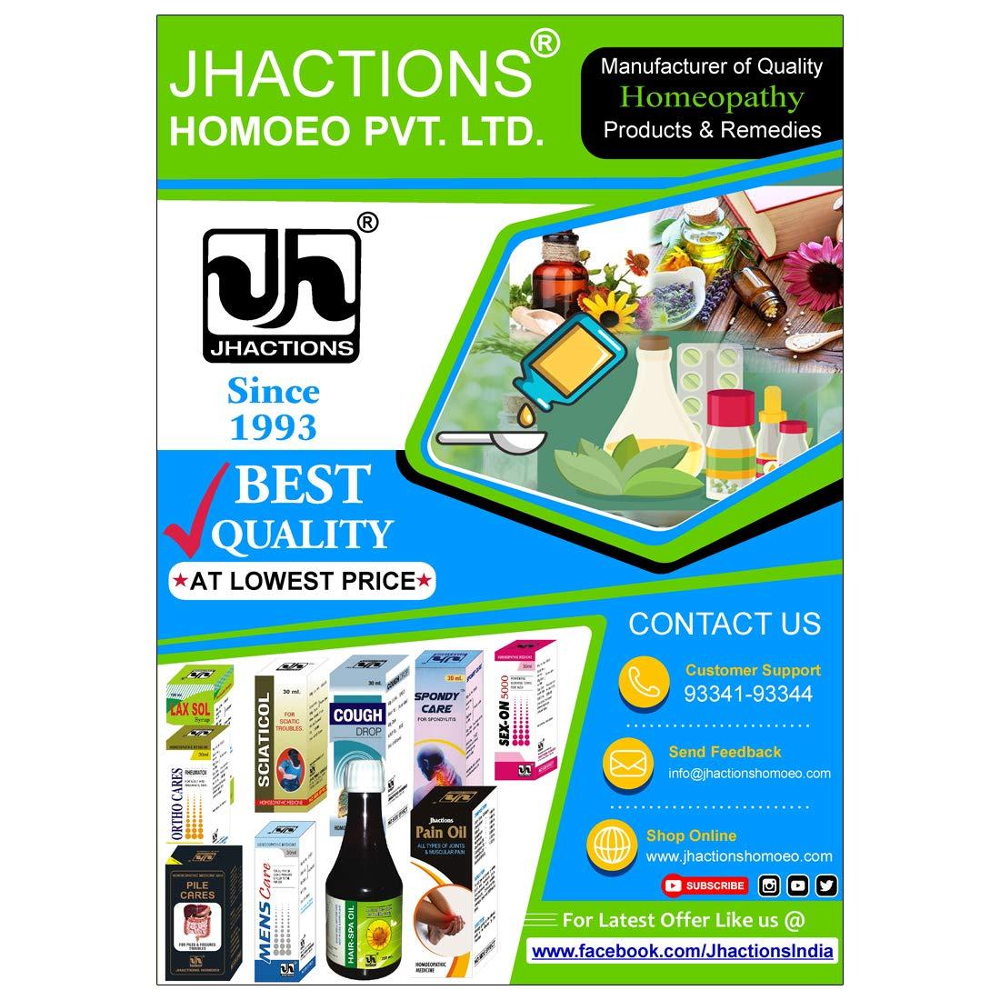 Jhactions Jhactions Eczima Drops 30mL X 2 || All Skin problems - 1Care Homeopathic drops