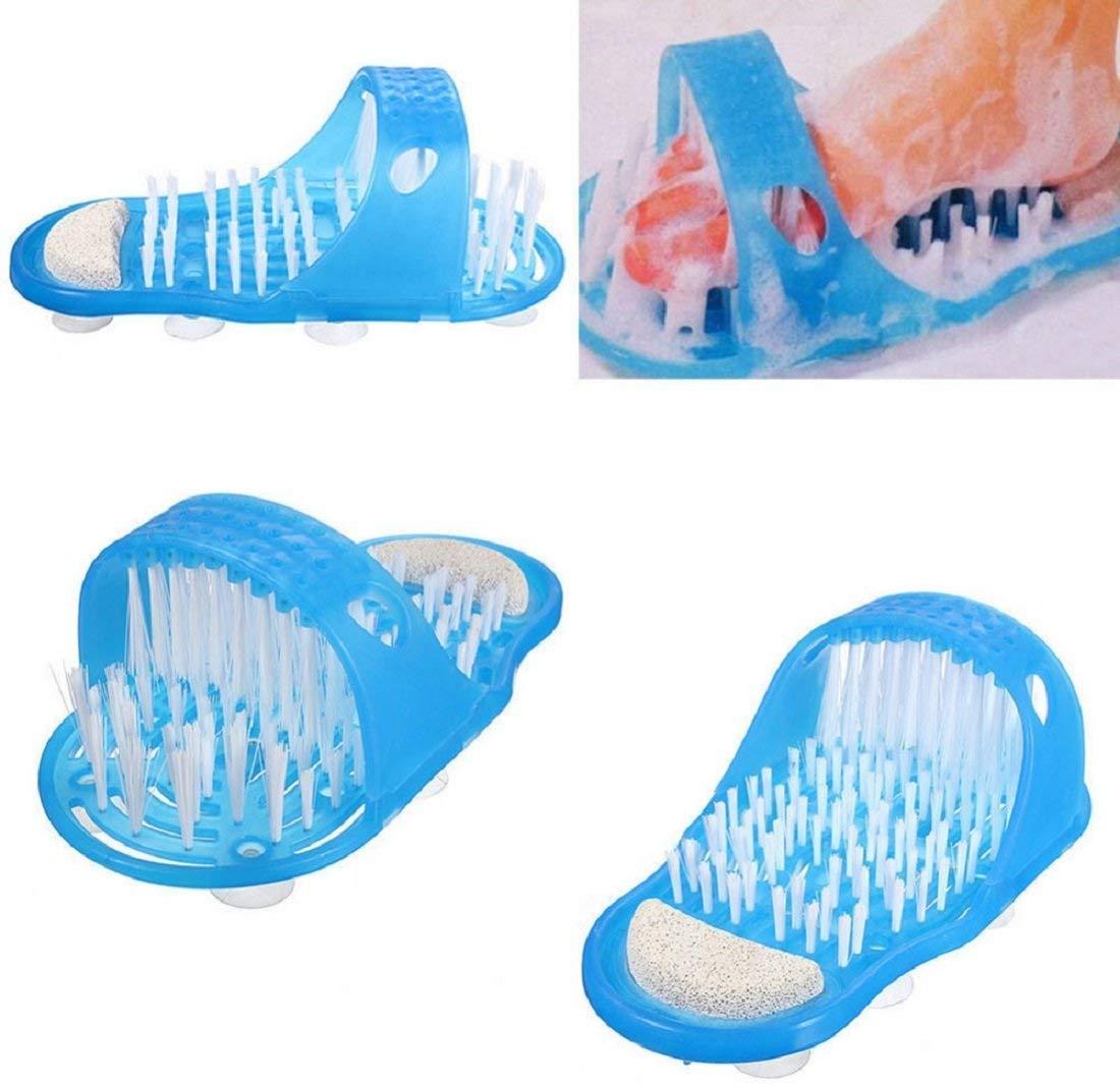 Big saving Big saving Waterproof Easy Foot Cleaner Shower Slipper Easy Feet Shower Foot Massager Scrubber for All Age groups foot cleaning brush foot cleaner slipper Easy Feet Foot Cleaner (Blue)