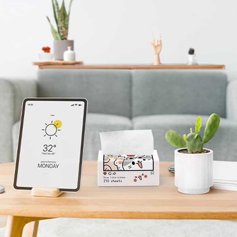 DC DECORIO- A UNIQUE PRODUCT RANGE DC DECORIO Tissue Paper (3 Ply, 210 Pulls) | Pack of 10 | 100% Skin-safe Sleek Tissue for Car, Bathroom, Bedroom, Office Random Color