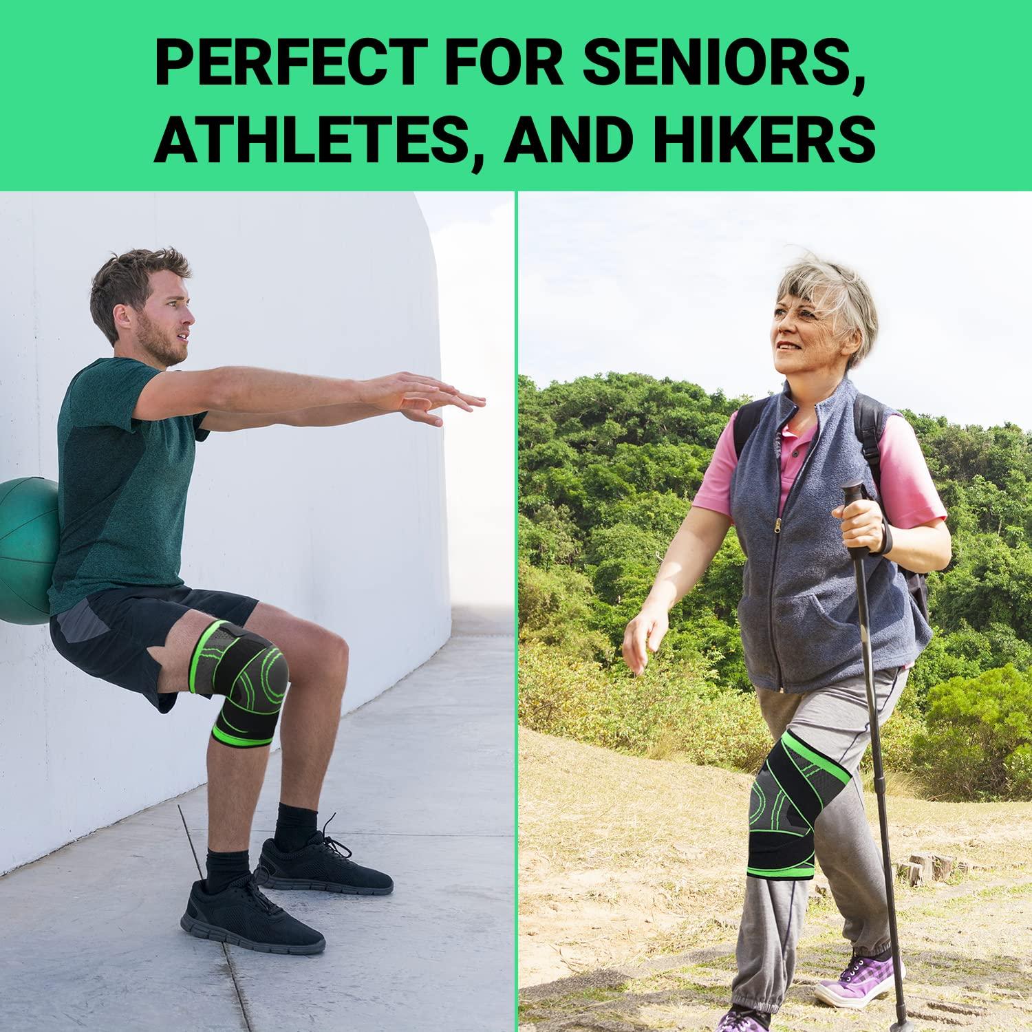 CARESOLE CARESOLE Circa Knee Sleeve - Compression Knee Sleeves for Men and Women | Knee Compression Brace for Tired and Achy Knees | Comfortable, Lightweight Knee Sleeves Weightlifting, Running, and Sports