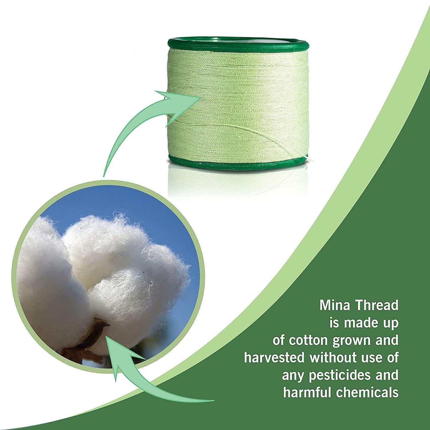 KENDRICK Eyebrow Threading Thread Organic x 1 thread spool eyebrow makeup facial dermaplaning hair removal epilator tool Professional Eyebrow Threading Tools 1 Spool X 300 m (FREE, 1)