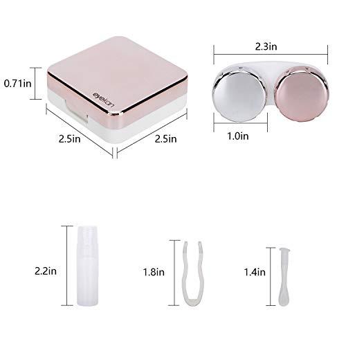 Geekmonkey Geekmonkey Eyekan Travel Contact Lens Case Box with Mirror (Silver)