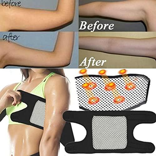 Generic Women Arm Shaper Magnetic Self-Heating Arm Elbow Support Compression Sleeve Pain Relief Cellulite Slimming Wrap Belt Bandage