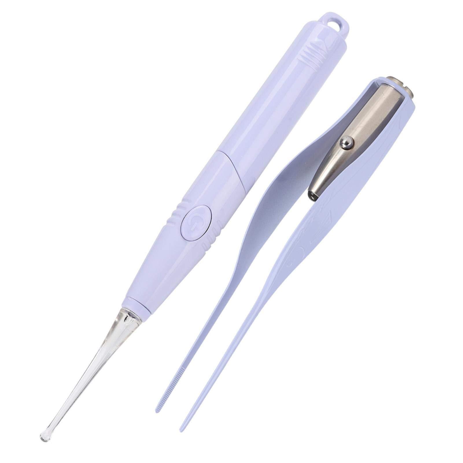 Shanrya Professional Ear Tweezers, Earpick, Purple Kids Travel Use Home Use for Children