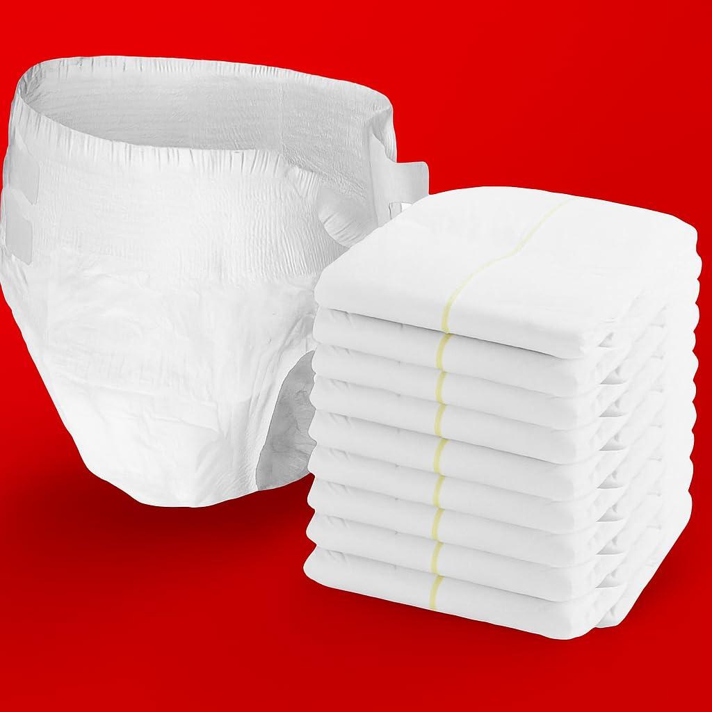 A Care Touch A Care Touch Adult Diapers for Men & Women StickingSuper Absorbent, Soft & Comfortable Incontinence Briefs  Leakproof, Adjustable Waist, Skin-Friendly, 10 pieces in 1 pack, Ideal for Overnight Protection, Large Size (Pack of 3))