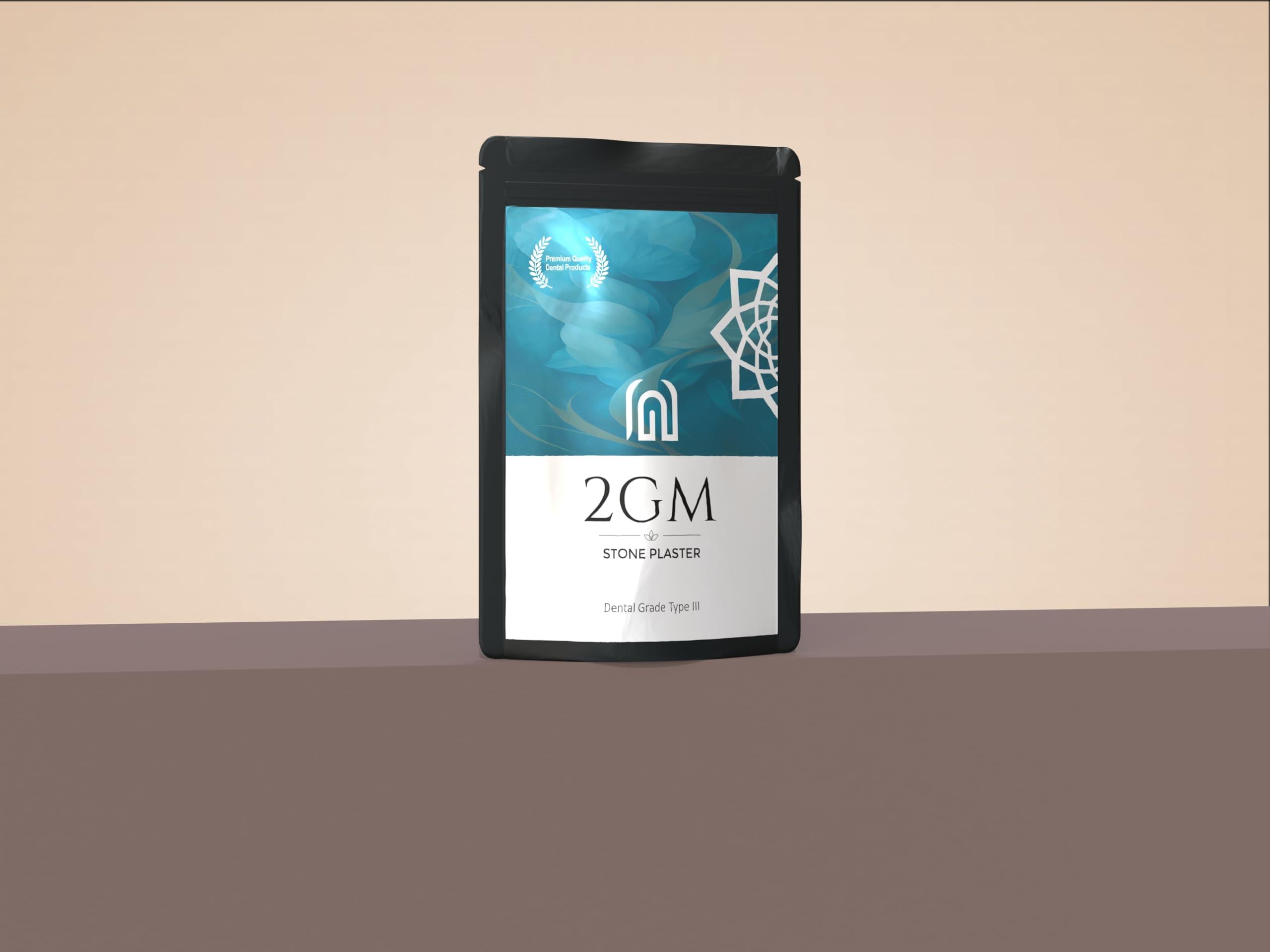 2GM 2GM Dental Blue Ultra Stone Powder for Prosthetic Teeth Making, Used for Study, Casting Models & Dentist Laboratory Operations, Idols Leg/Hand Casting, Gypsum Powders, Type III, Pack of 1 (3 Kg)