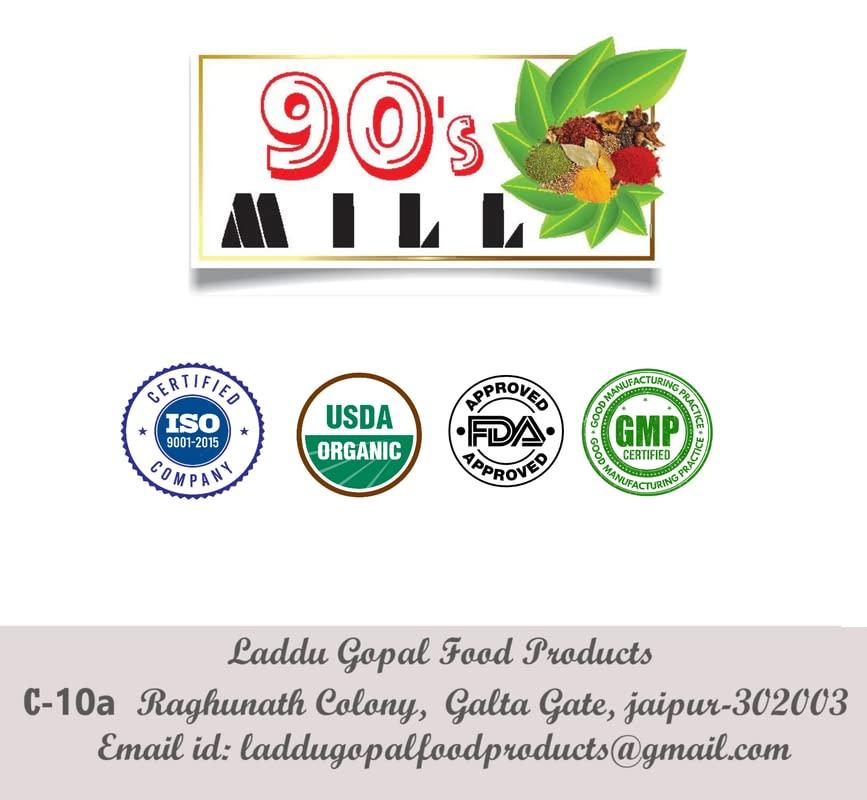 90\'s MILL 90\'s MILL Pahari Nimbu Pani/Shikanji Masala/India\'s Popular Summertime Drink Masala Shikanji/Limbu sarbat/Nimbu Pani/Lemon Water/Lemon Soda Masala Natural And Fresh Authentic-190Gx4Pk