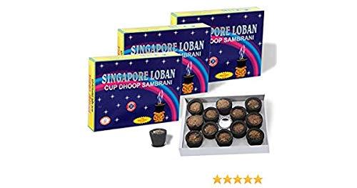 MAHAVIR PERFUMERS MAHAVIR PERFUMERS Balaji Enterprises Singapore Loban Cup Dhoop (Pack of 12)