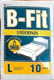 Nobel Hygiene B-FIT Underpads with Gel Technology, Large Size- 60 * 90 cms - Pack of 10