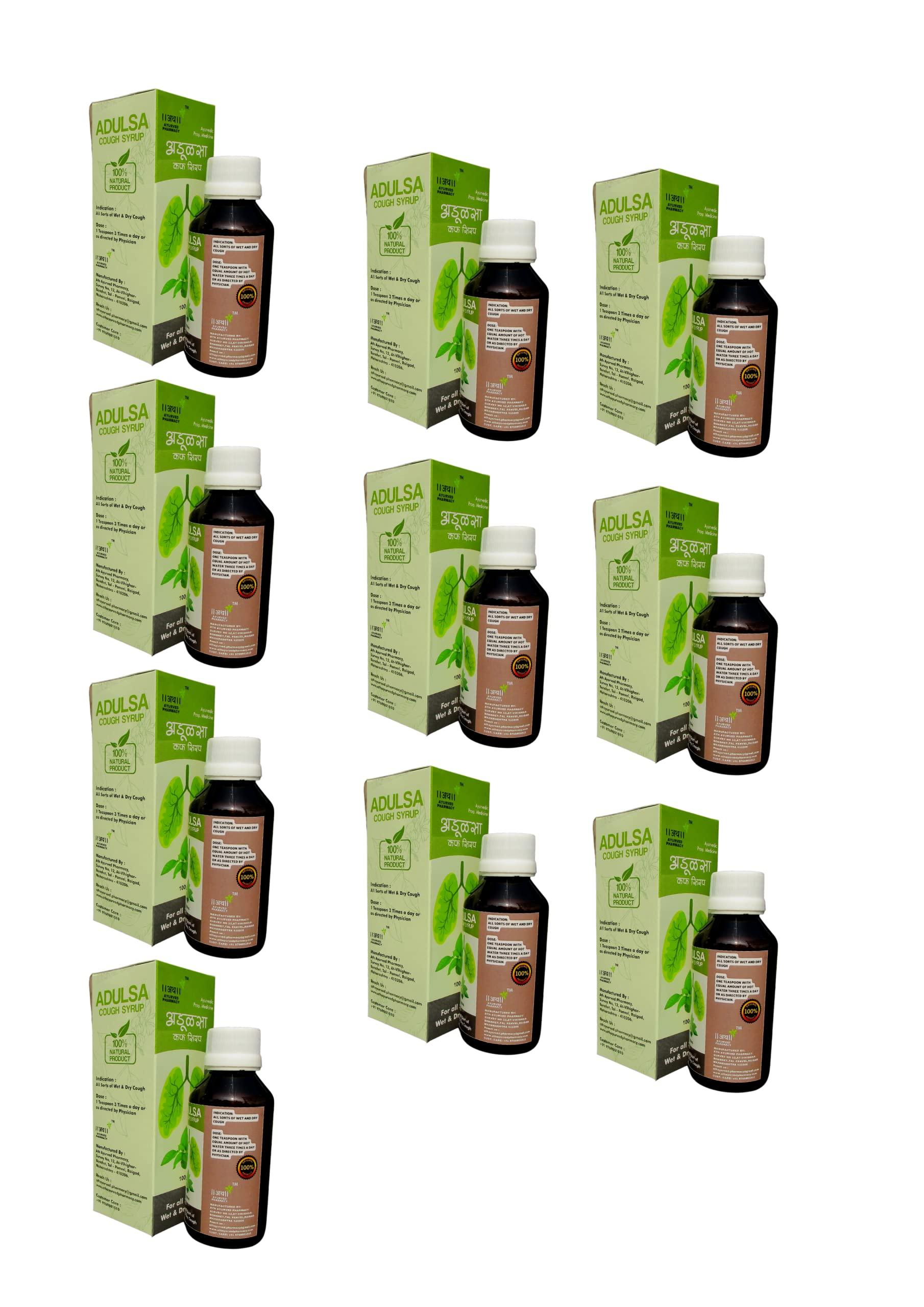 ATH AYURVED PHARMACY Adulsa Syrup Pack of 10