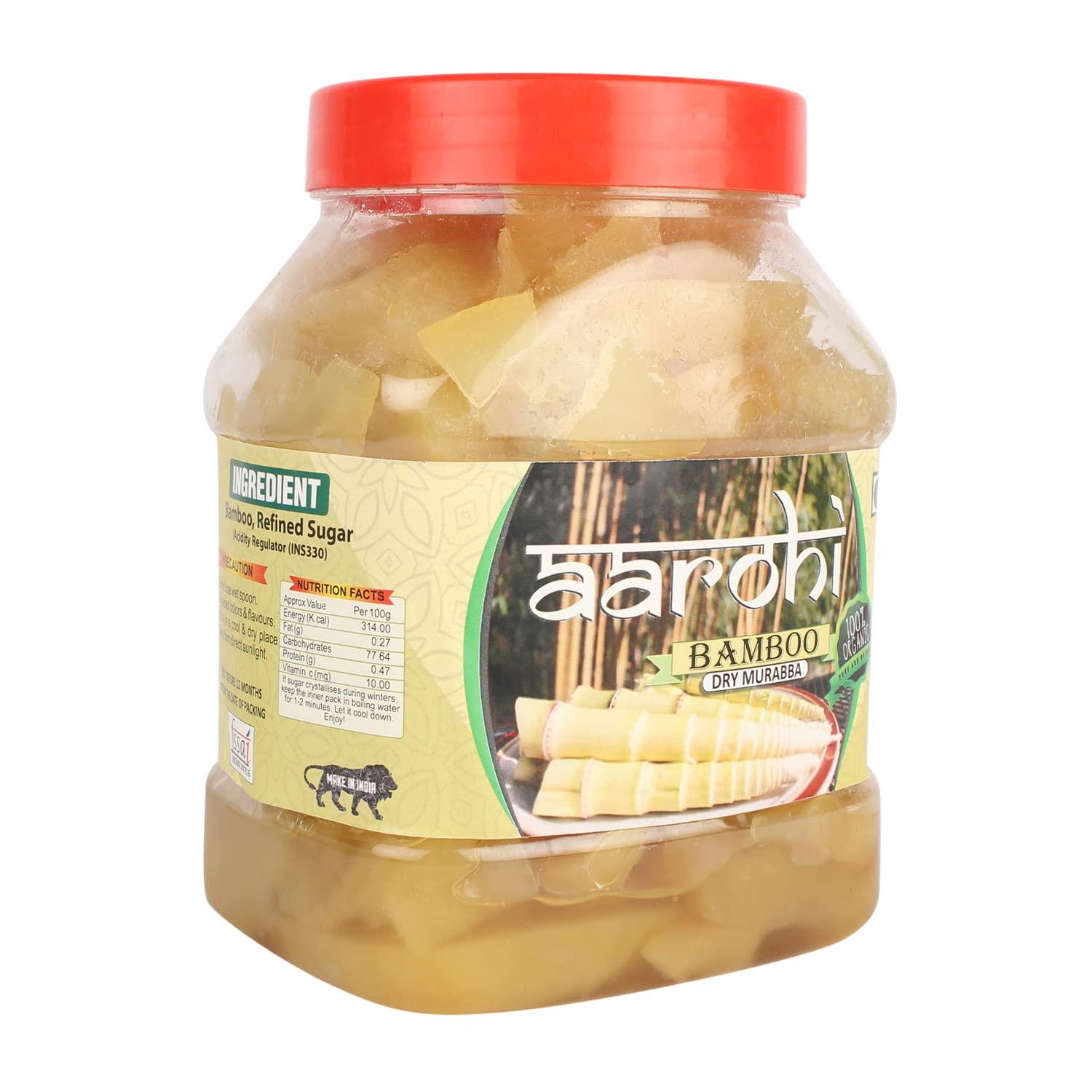 Aarohi Aarohi Organic Homemade Natural Bamboo Murabba Bans ka Murabba (900 Gram)