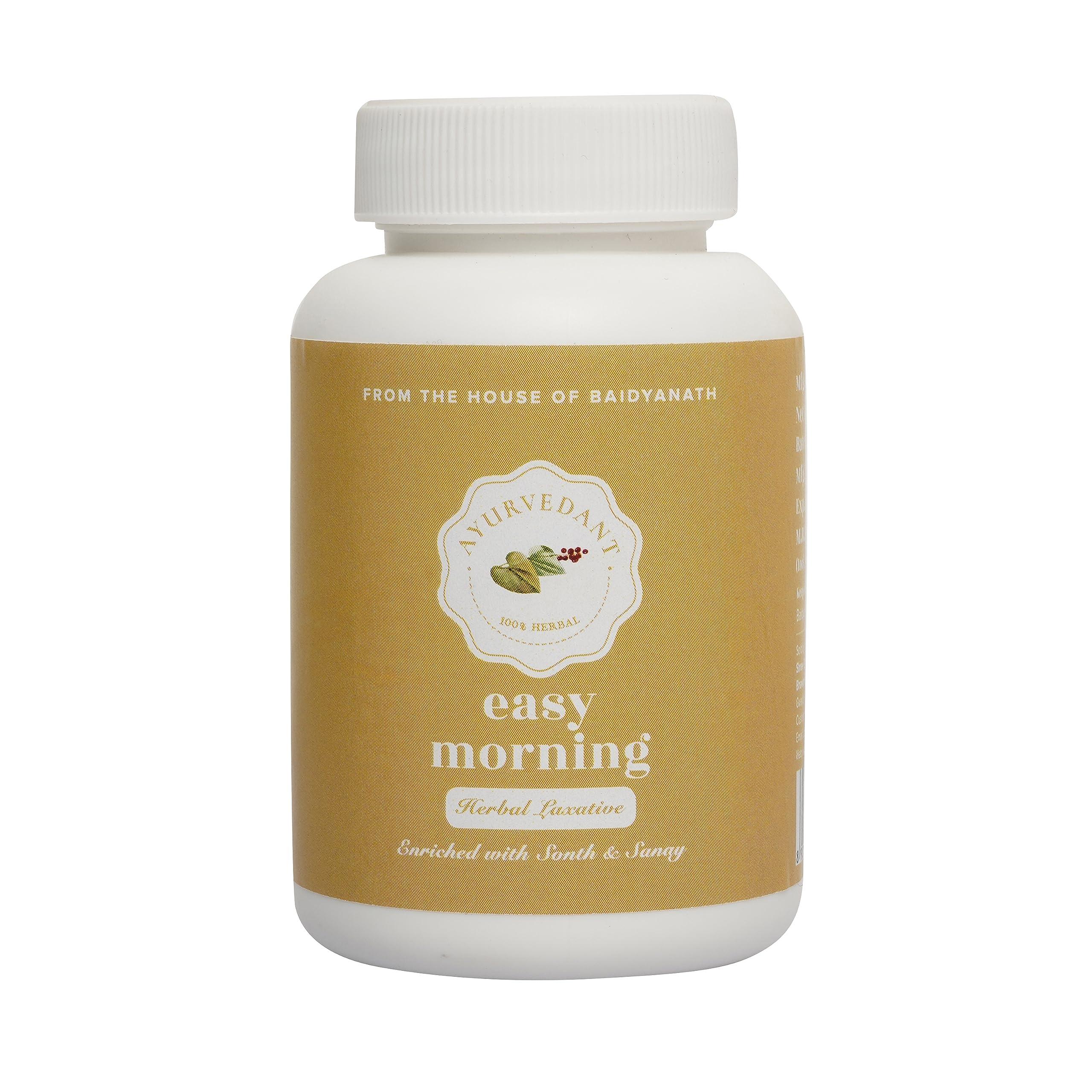 Ayurvedant Ayurvedant Easy Morning Tab For Helpful in Constipation, Improve Digestion & Healthy Bowel Movement (60 Tablets)