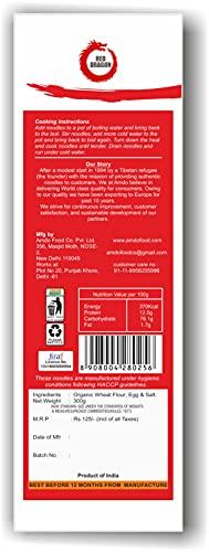 Red Dragon Red Dragon Chinese Non Sticky Egg Noodles Fresh And Delicious Organic Tasty Cuisine 300g (Pack of 1) |No Preservatives
