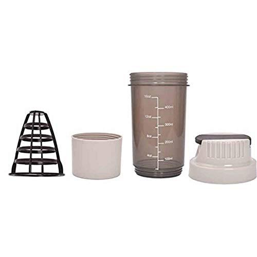 HAANS HAANS Cyclone Protein Gym Shaker Bottle 500 ml, Pack of 2 (Grey & Blue)