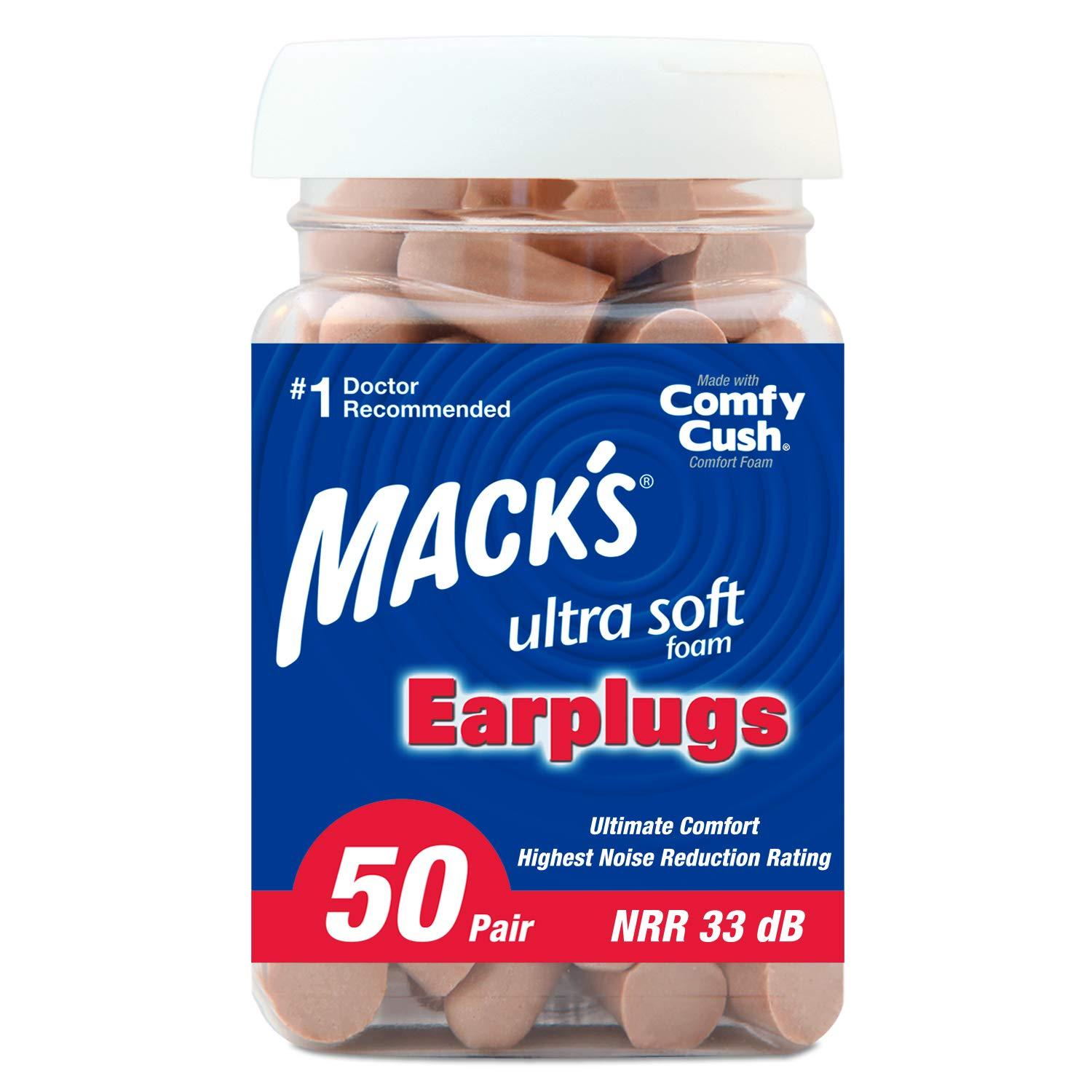 Mack's Mack'S Ear Care Ultra Soft Foam Earplugs, 50 Count