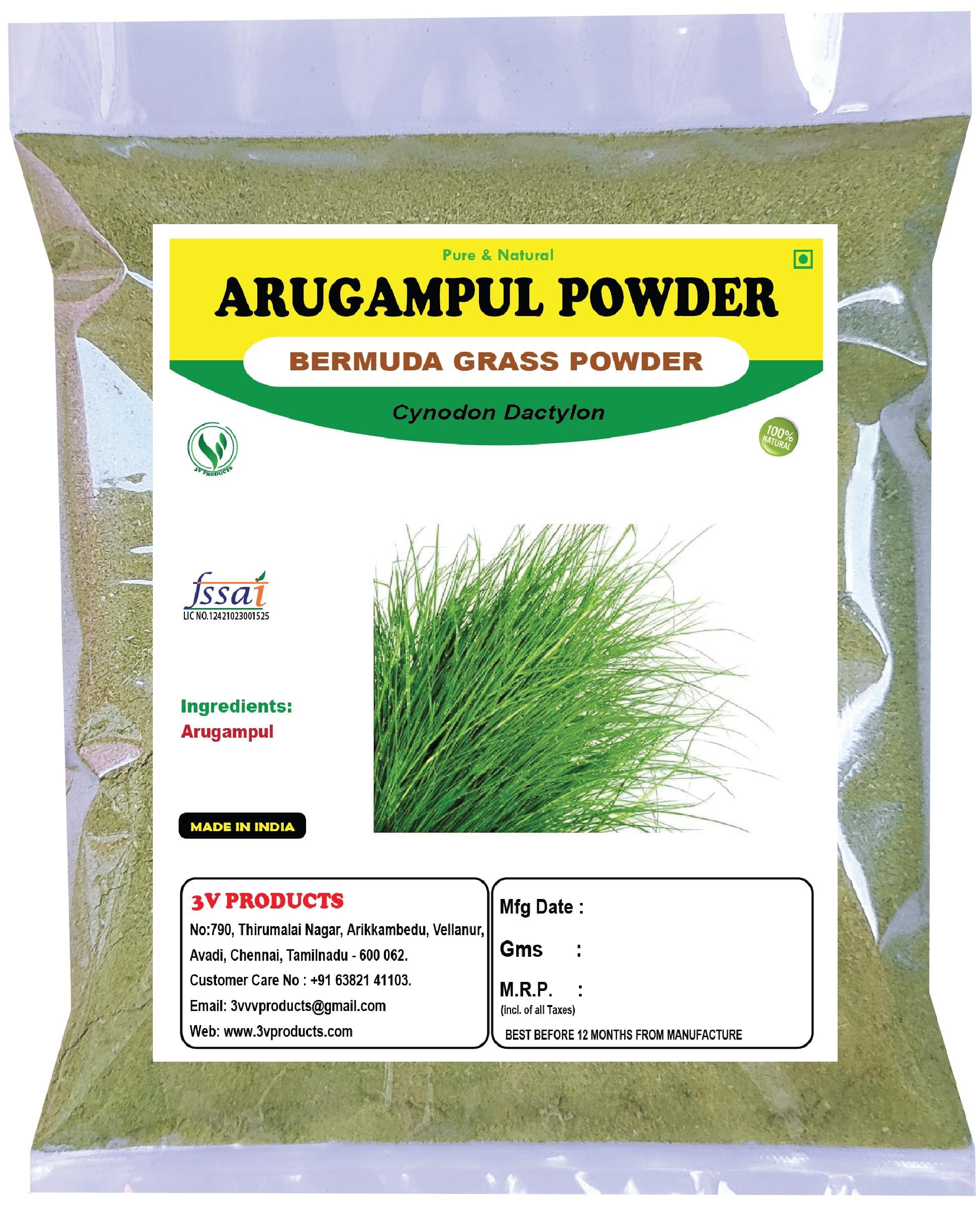 3V PRODUCTS 3V PRODUCTS: Arugampul Powder 1Kg | Bermuda Grass | Doob Grass | Cynodon Dactylon
