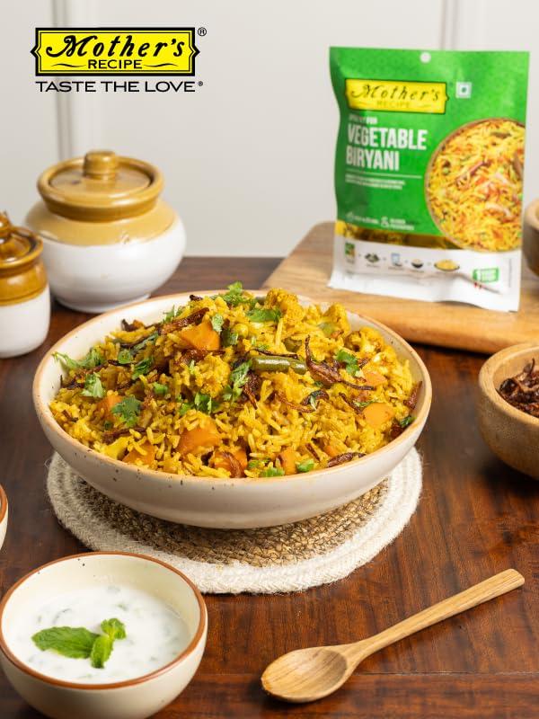 Mother's Recipe Mothers Recipe Vegetable Biryani Masala Mix 75gm Pack of 6 | Ready to Cook | Ready to Eat