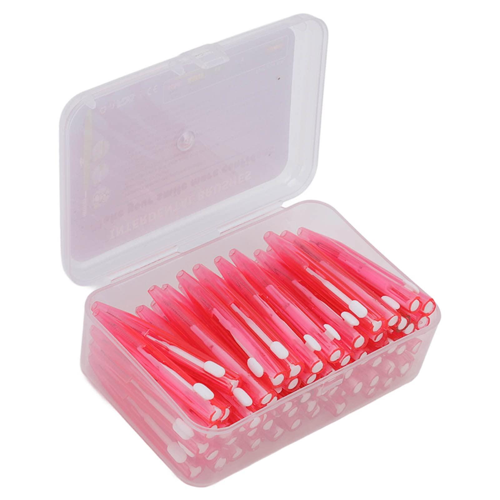 FAYY Interdental Brush, 60Pcs Braces Cleaner for Orthodontic Care for Children (Pink)