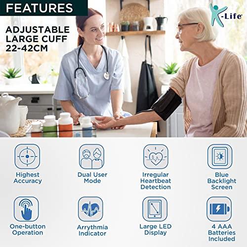 K-Life K-Life Model BPM-106 Fully Automatic Digital Electronic Blood Pressure Checking Monitor, BP Moniter - White