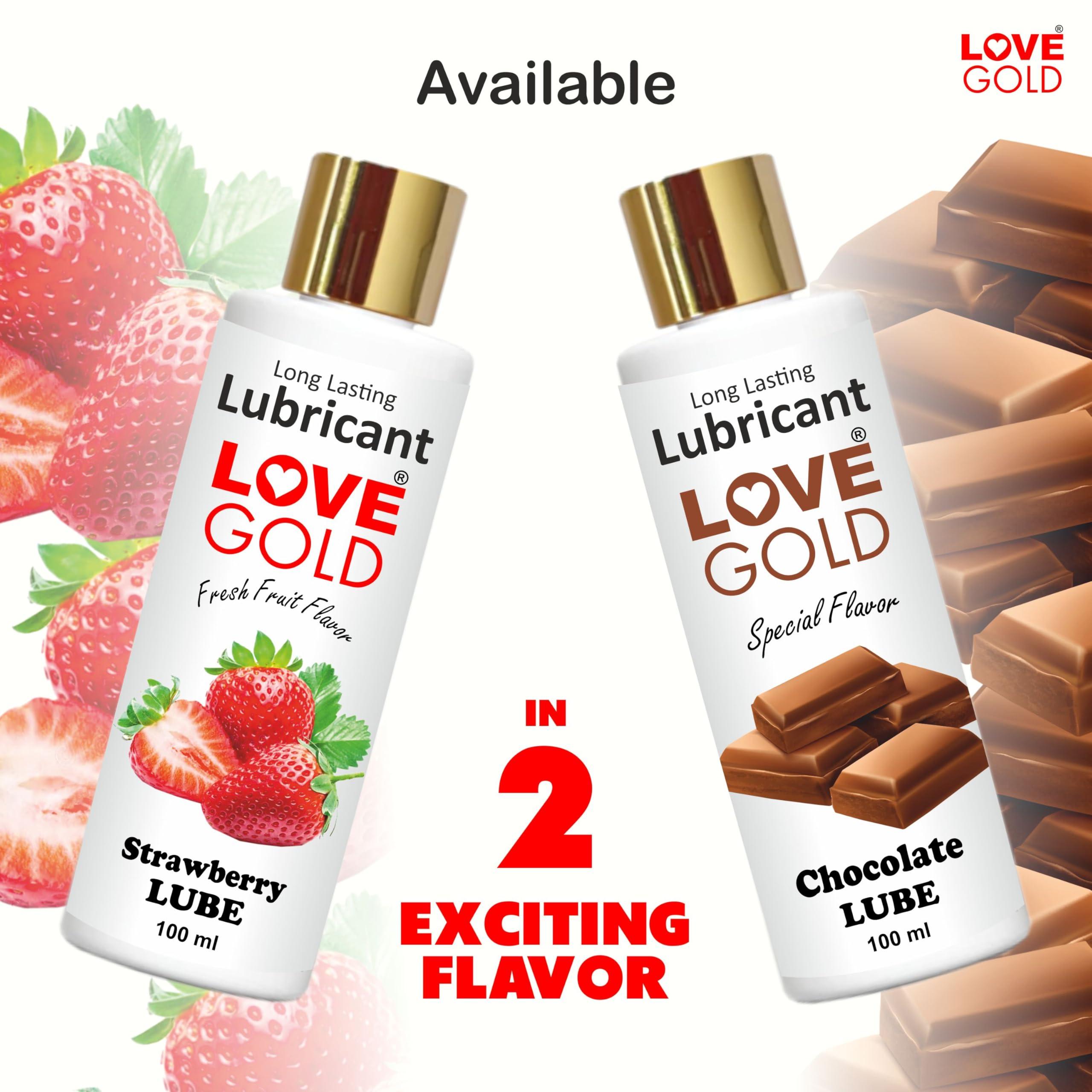 LOVE GOLD LOVE GOLD Lube Chocolate Gel Water Based Personal Lubricants for privacy Men & Women | Long Lasting | Non-Sticky |No Irritation| Safe for Condoms & Toys | pH Balanced | Paraben & Latex Free - 100 ml