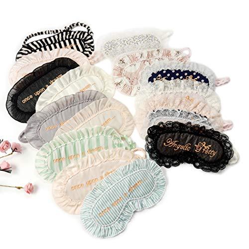 Fascigirl Fascigirl Sleeping Mask Eye Mask Lace Letter Decor Sleeping Eye Cover Blindfold Eyeshade