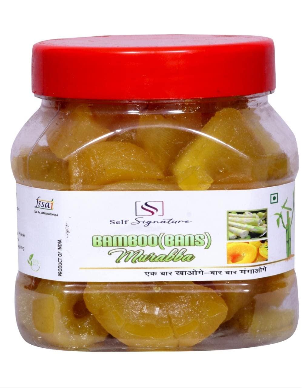 Self Signature Self Signature 100% Fresh & Natural Bamboo Murabba (Bans Murabba). Helps Increase Height Growth. Contains Soft Pieces of Bamboo Shoots 500gm