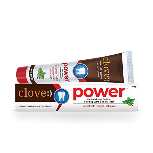 Clove Clove Power Toothpaste: Prevents cavities, tooth decay, and bad breath. Formulated by dental experts- 300 gms(100gm*3) Combo Super Saver Pack