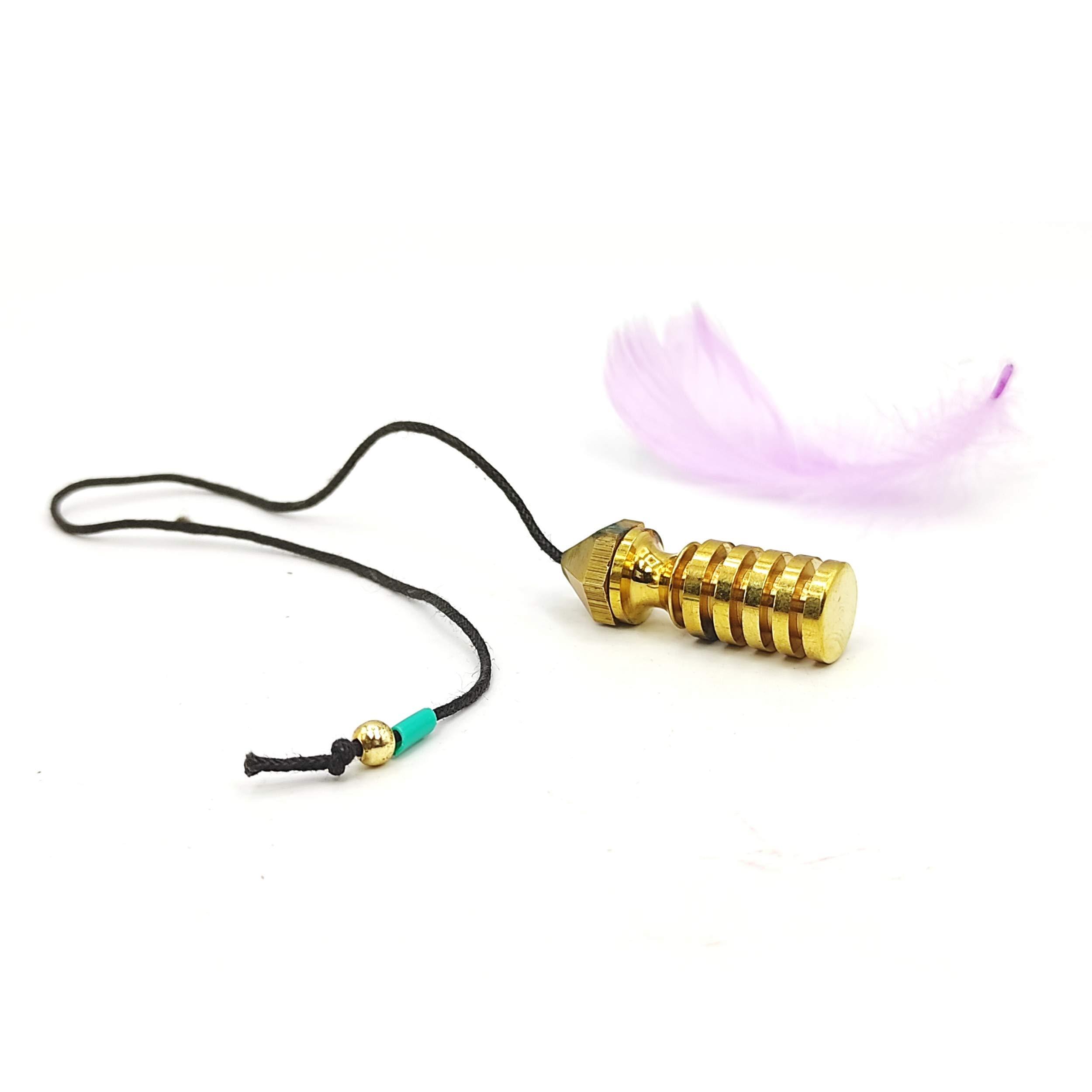 Plus Value Plus Value Brass Premium Metal Dowsing Pendulum for Professional Dowsers Vastu Feng Shui & Reiki Energy Healing Experts (4 Charts & Jute Bag)