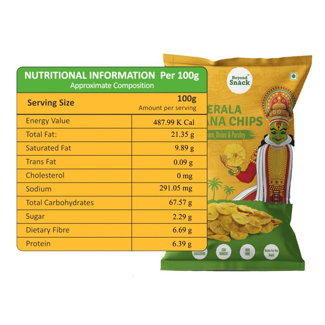 BEYOND SNACK Beyond Snack Kerala Banana Chips Thin Crunch Crispy Snacks 600g (100g*6packs) - Party Pack (600gms (Pack of 6), Combo)