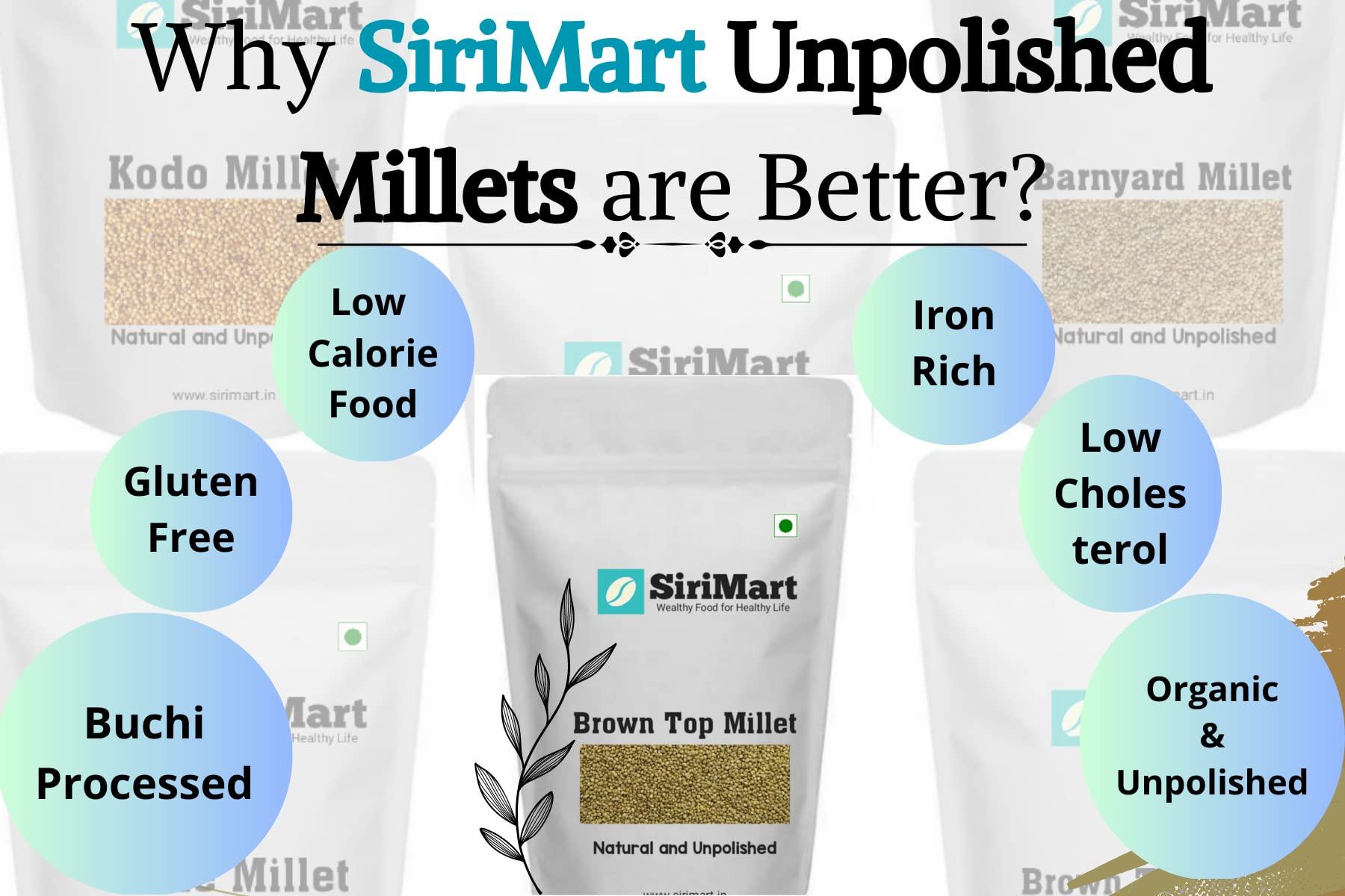 generic Unpolished Siridhanya Millets Combo(750gm x 5) | Dr khadar vali 5 Positive Millets | Healthy Food Healthy Life |Make Millets as daily diet food