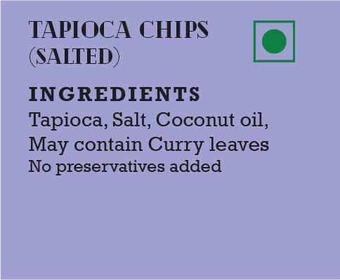 Bharath Bakers Kochi Bharath Bakers Kochi- Salted Tapioca Chips- Medium Multi-pack of 3 X 100 grams (300 grams)