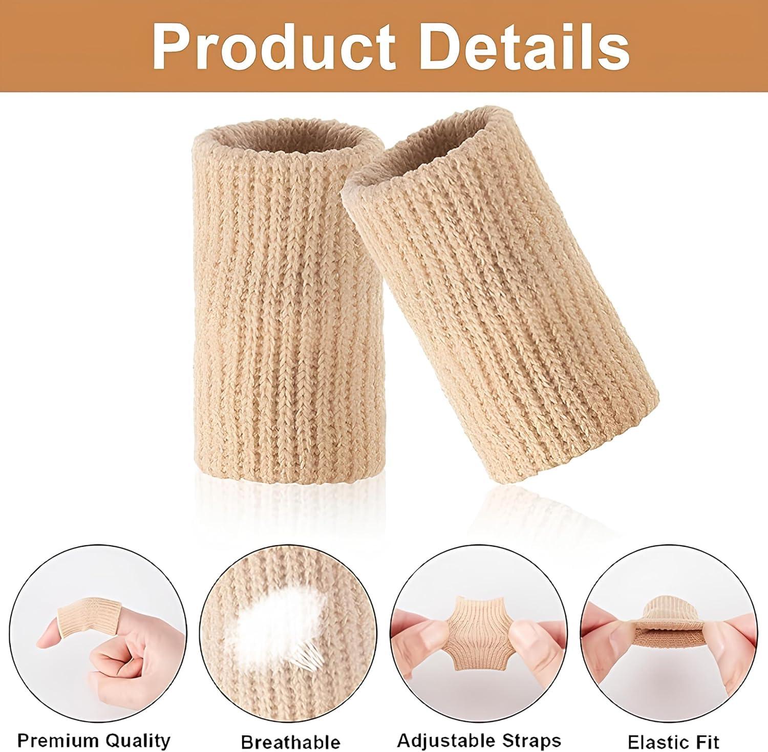 GRS GRS Finger protector for cricket, volleyball | Finger tape for cricket fielding finger cover bandage | Finger support for pain relief basketball volleyball finger protection (Set of 10)