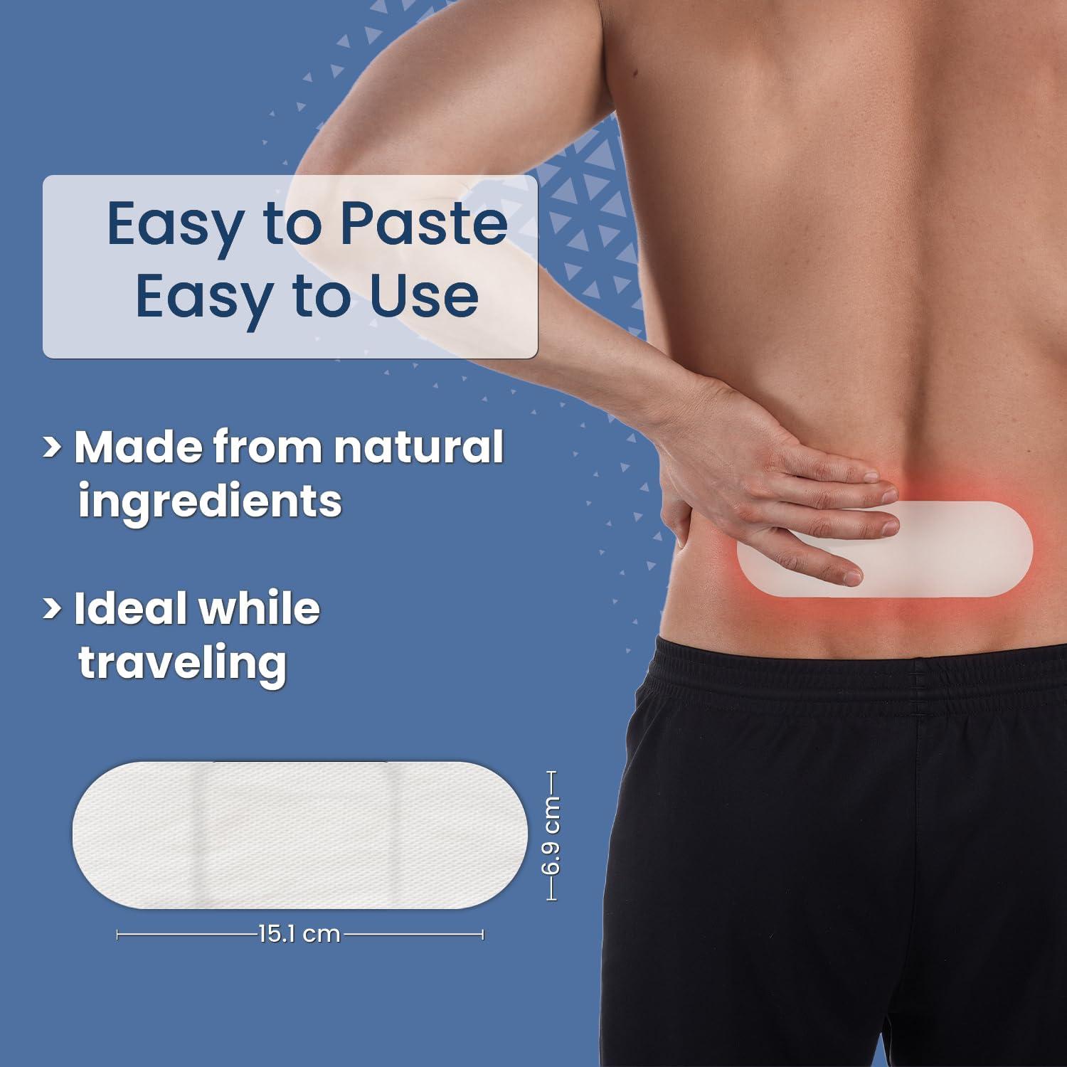 BLUHEAT BluHeat Back Pain Relief Patches 8 Regular Heat Therapy Patches Safe and Natural Odour-Free Air-Activated, Long-Lasting Ultimate Substitution for Hot Water Bags for All Skin Types