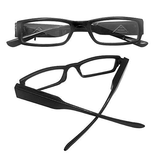 DuanMei Reading Glasses Led Readers with Lights Lighted Magnifier Eye Glasses,+400