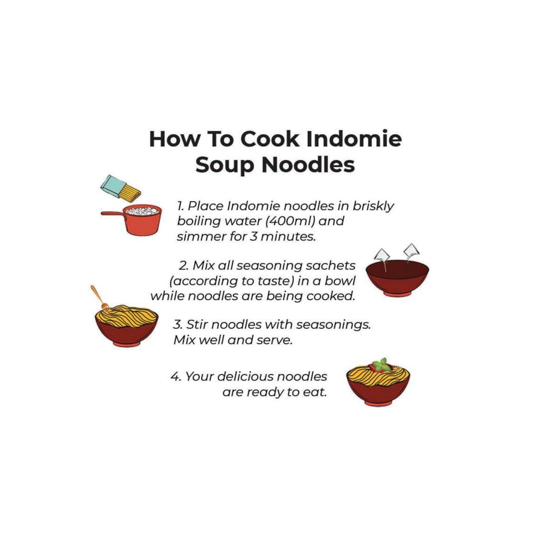 Indomie Indomie Instant Noodles Chicken flavour soup Noodles Bundle(Pack of 40)(70 grams Each, Non Vegetarian)