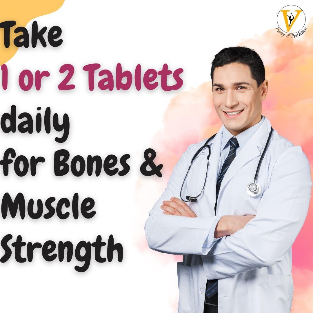 Virgo Healthcare Virocal - Calcium Orotate 500mg with Vitamin D & Zinc | Joint & Bones Supplement 60 Tablets