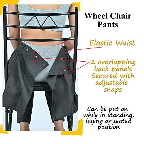 SEAL EASE SEAL EASE Women Adaptive Open Back Wheelchair Pants Assisted Trouser for Disabilities. (SE1015) Green