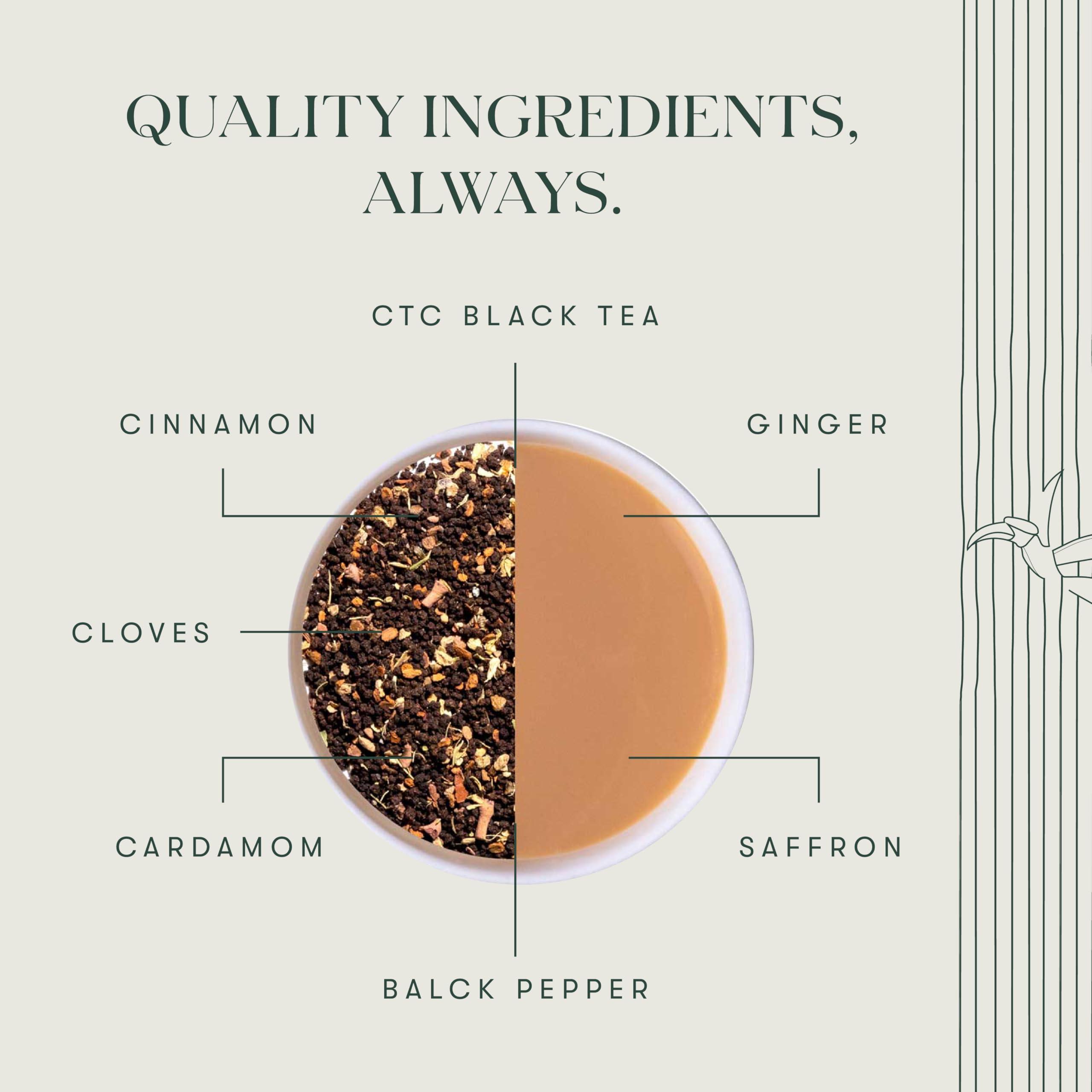 LUXMI LUXMI Estates Masala Chai Powder 100Gm Pack | Chai Adda-Bari | Organic Black Tea | Strong, Robust & Aromatic Masala Chai | Indian Spice Chai Enriched With Cinnamon & Cardamom | Energy Booster