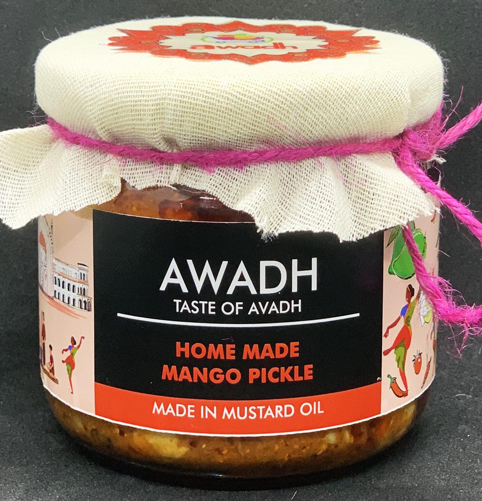 Awadh Uttar Pradesh ka Aaam Ka Achar, Made in Desi Mustered Oil Home Made with Super Blended Spices (450g)
