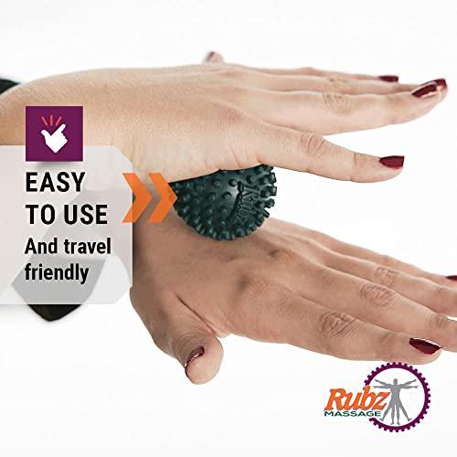 Due North Due North Foot Rubz Foot Hand and Back Massage Ball, Relief from Plantar Fasciitus, Green